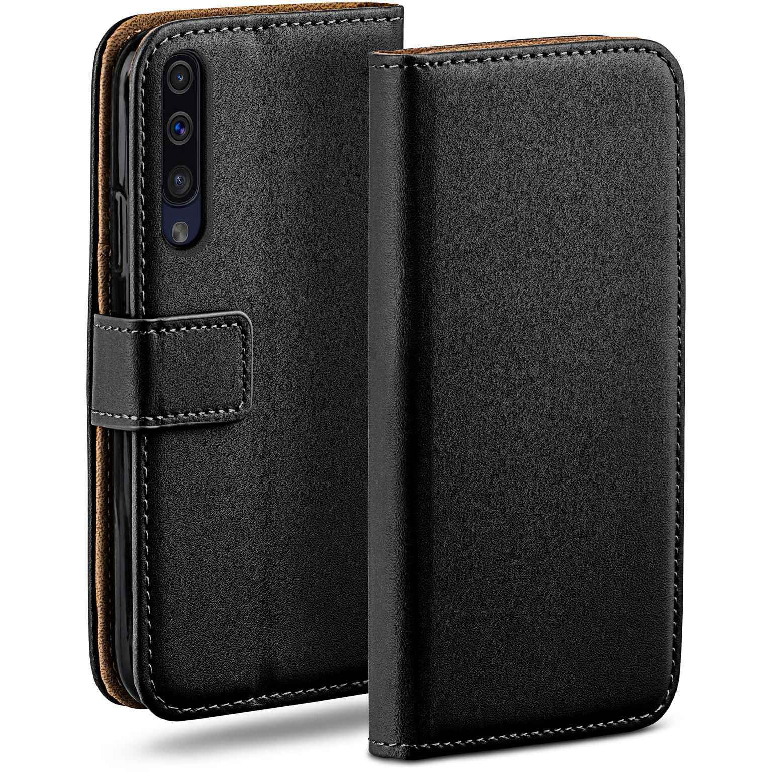 Funda Samsung Galaxy A70 moex tipo libro en cuero vegano negro 8