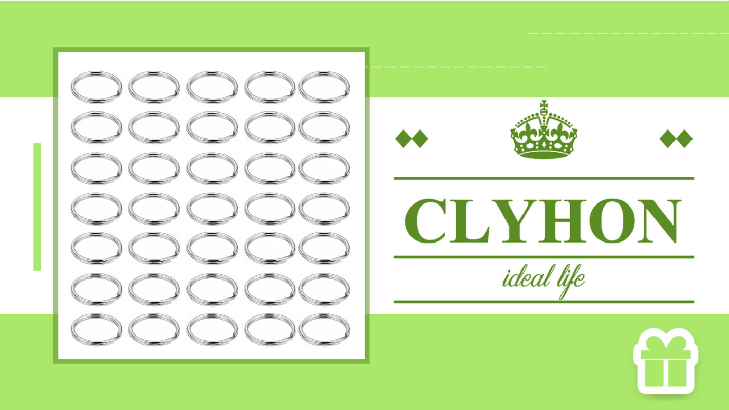 100 Anneaux Porte-clés En Acier Inox 10mm - Pour Clés, Bijoux DIY, Couleur Argent