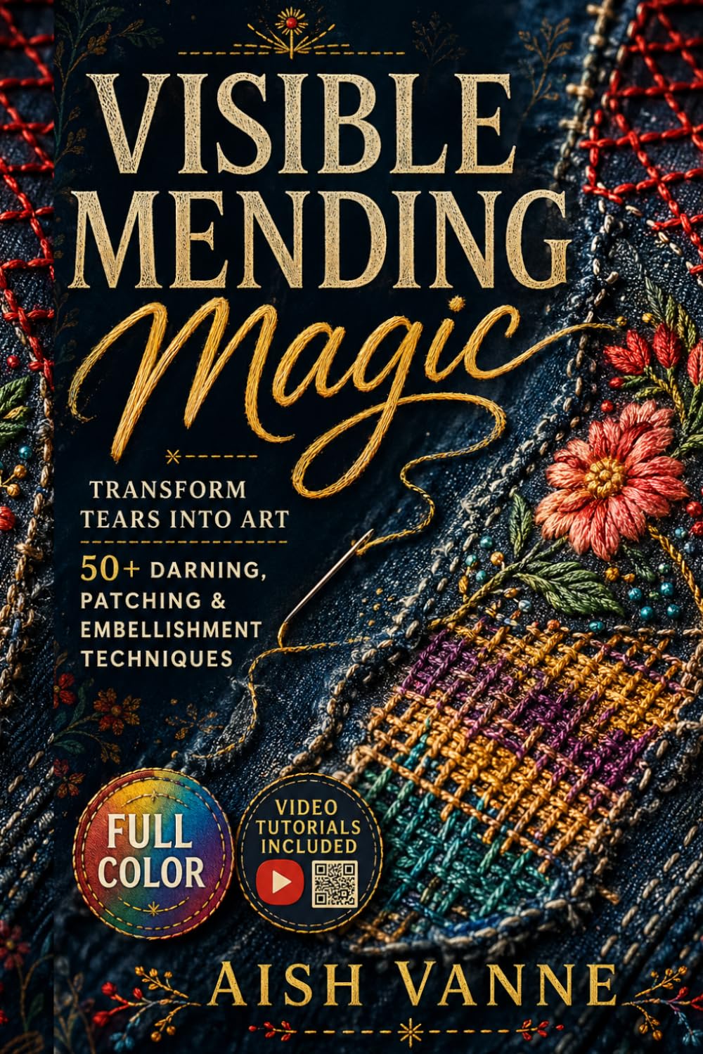 VISIBLE MENDING MAGIC: Transform Tears into Art; 50+ Darning, Patching & Embellishment Techniques