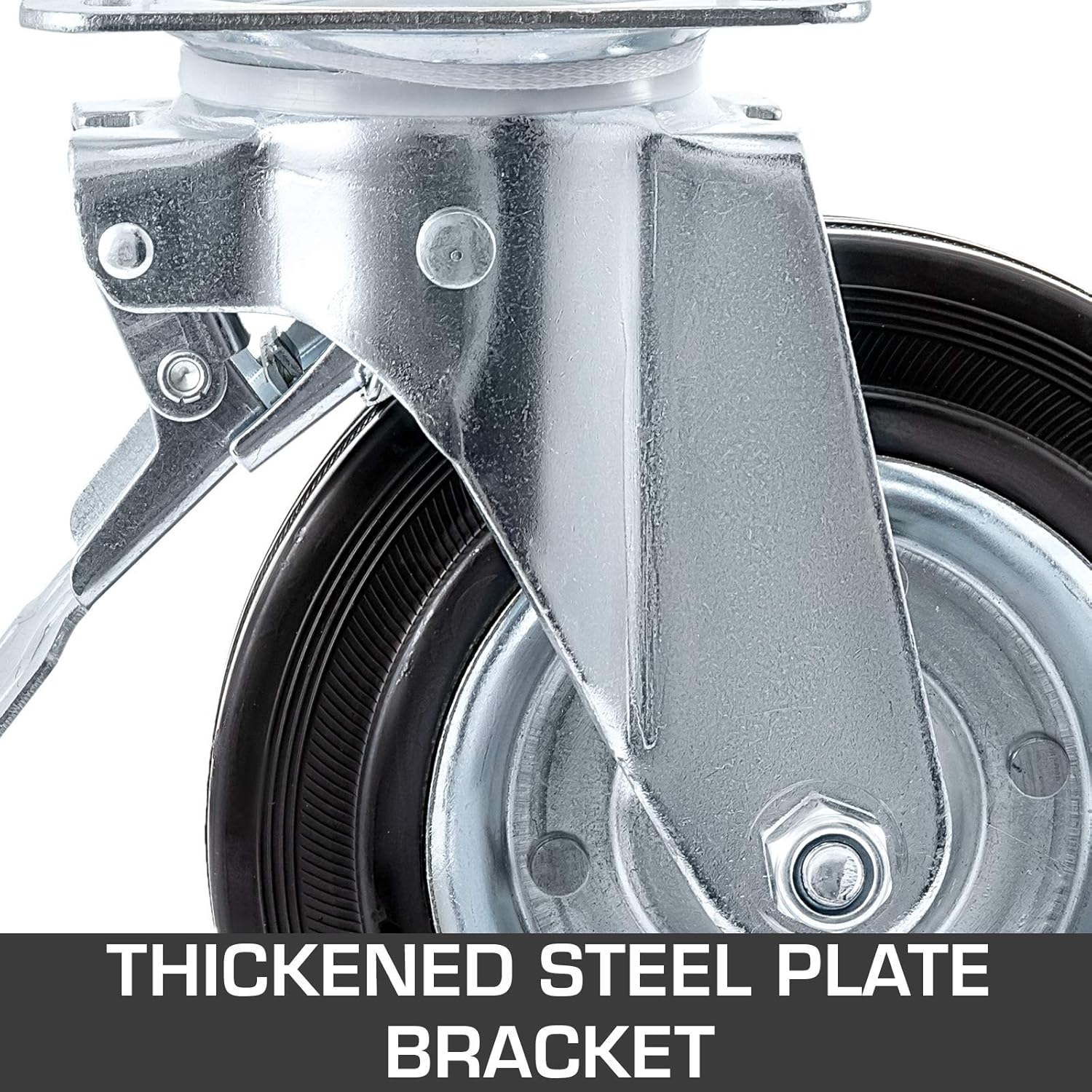 Black Friday Clearance BestEquip Rubber Swivel Casters Set of 4, Locking Casters Heavy Duty 500lbs Capacity Per Caster, 8Inch Caster Wheels with Brake, Steel Core, Galvanized Steel, Replacement for Workbench, Shelves Get Discount Offer BestEquip Rubber Swivel Casters Set of 4, Locking Casters Heavy Duty 500lbs Capacity Per Caster, 8Inch Caster Wheels with Brake, Steel Core, Galvanized Steel, Replacement for Workbench, Shelves