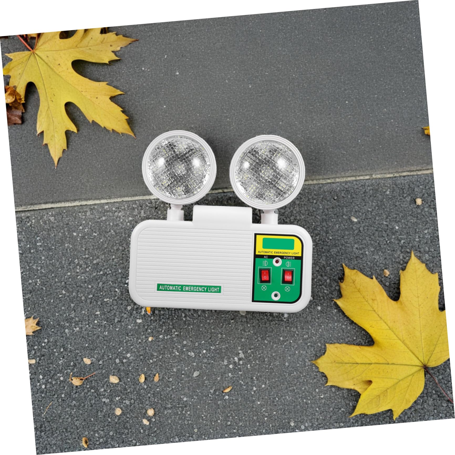 Iluminación de Emergencia para Pasillos Foco LED Doble de Pared Plástico Luz de Emergencia LED para Fábricas Oficinas y Hoteles Iluminación de Vías de Salida