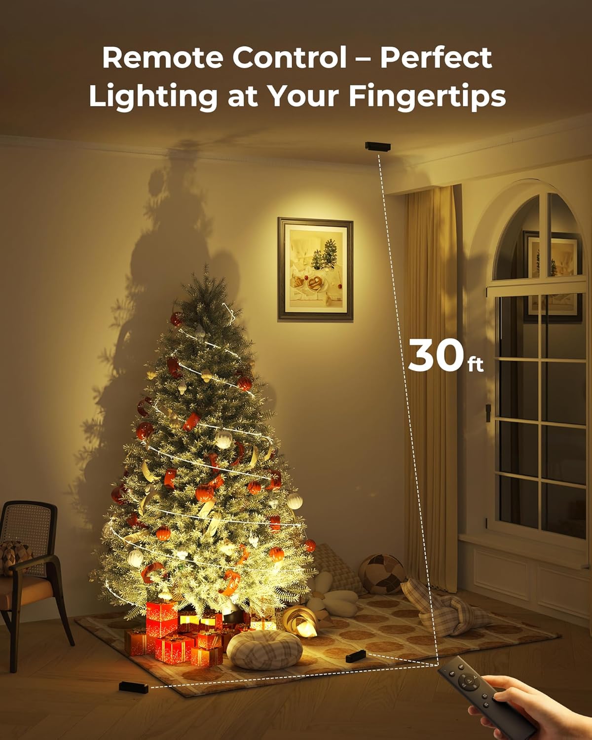 LED Spotlights Indoor, 5500mAh Rechargeable 300 Lumen Spot Lights Indoor, Wireless Uplights with Daily Auto Timer＆Dimmable, Picture Lights for Plants Display Painting Artwork