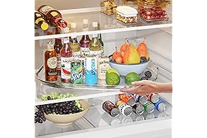 Clear Lazy Susan Turntable Organizer for Smooth Rotating
