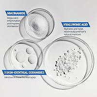 Vista 6 de CeraVe Acondicionador hidratante suave, acondicionador para el cabello con ceramidas, niacinamida y ácido hialurónico, sin sulfatos y seguro