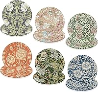 60 Pack Vintage Wildflower Paper Plates - 9 Inch Colorful Floral Disposable Dinner Plates, 6 Designs for Party Tableware & Events