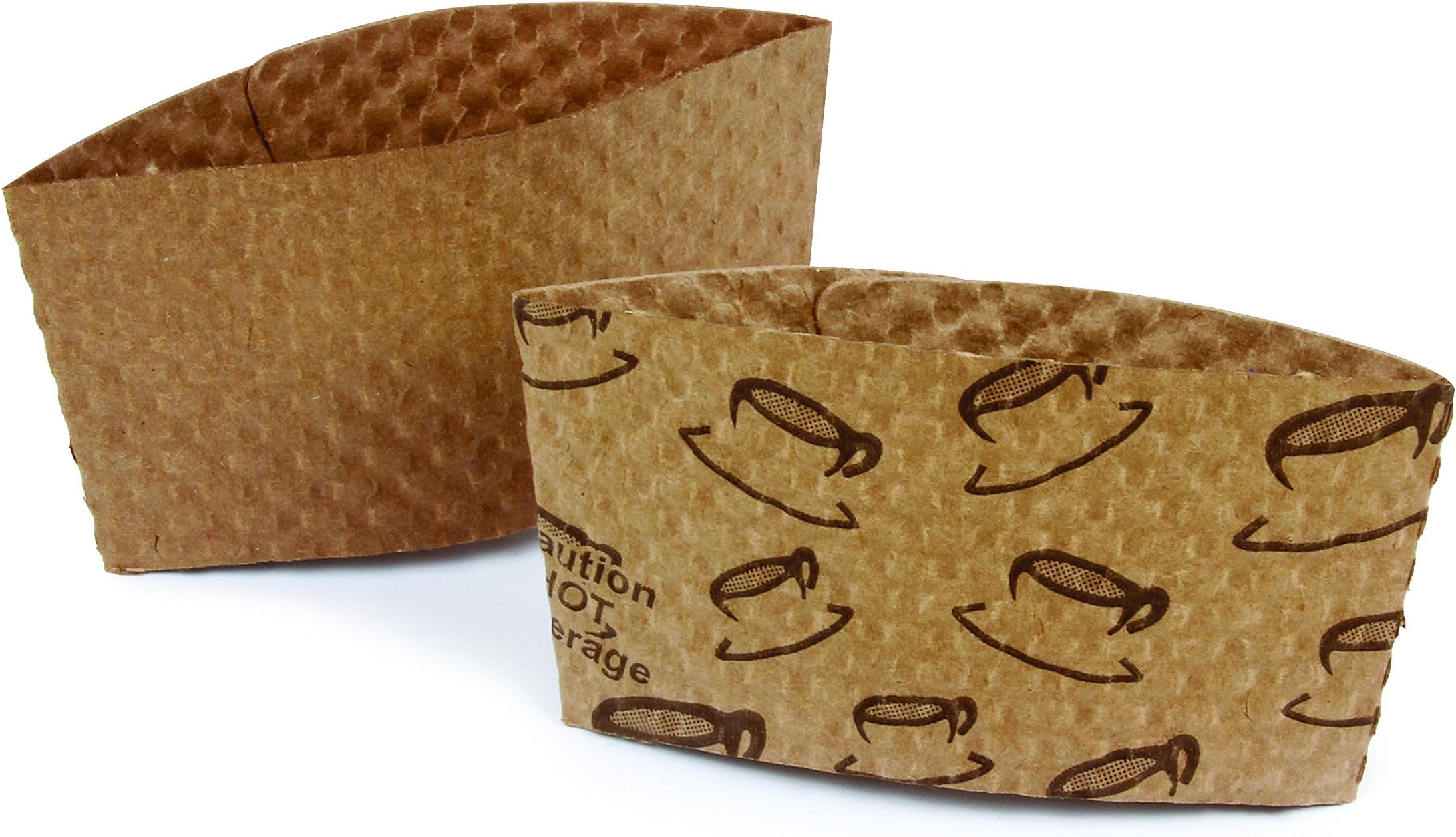 Bagcraft Papercon 300904 Java Jacket Cup Sleeve, Unprinted with Heat Activated Glue, Natural (Pack of 1300)