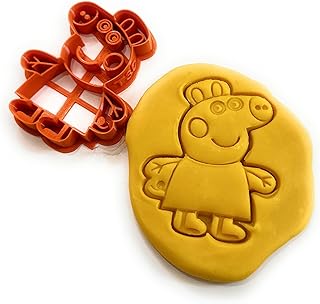 T3D Cookie Cutters Pepa Cookie Cutter Pig, Suitable for Cakes Biscuit and Fondant Cookie Mold for Homemade Treats