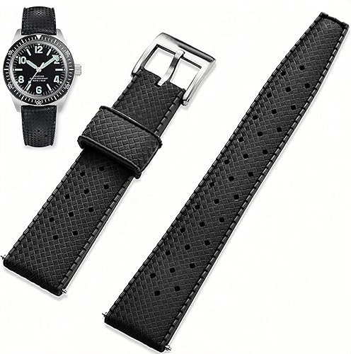 Miniatura 2 de Tropical Style Rubber Watch Bands-Quick Release 9 Colors & 2 Size -20mm 22mm Universal Replacement Watch Straps for Men Women