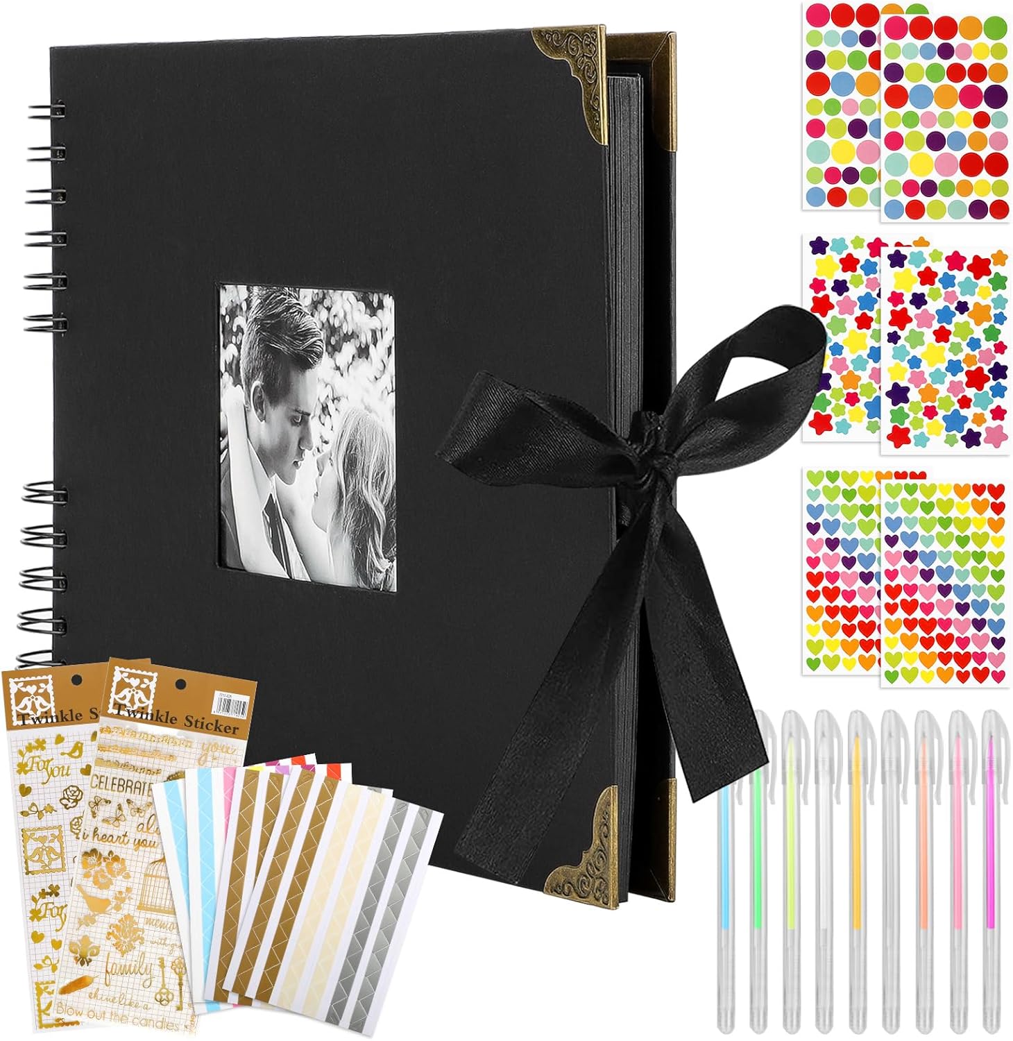 Mooshy Scrapbook Photo Albums DIY Memory Book Large Scrapbook Kit