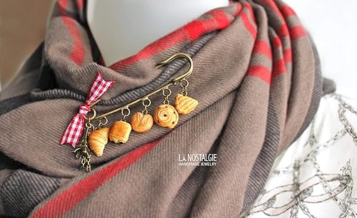 Miniatura 7 de Croissant Bread Dangle Earrings For Women Teens Girls French Paris Handmade GiftsLa Nostalgie Jewelry