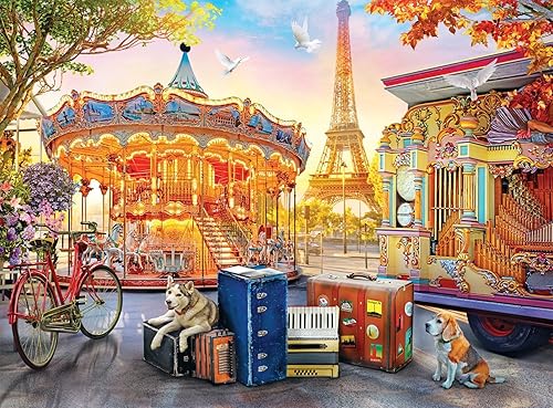 Miniatura 2 de Buffalo Games - Angelo Bonito - Carrousel de Paris - Rompecabezas de 1000 piezas para adultos - Rompecabezas desafiante perfecto para noches de