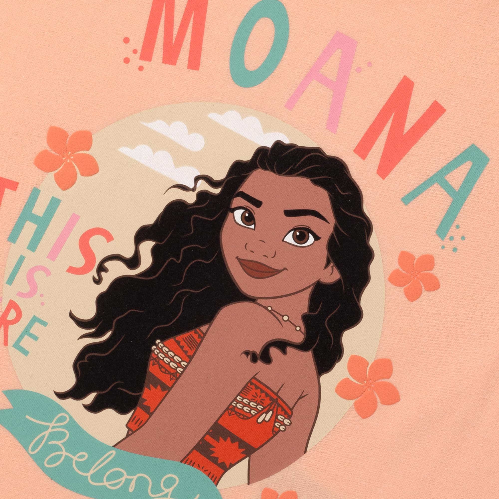 Disney Moana/Oceania - Vaiana - Pigiama a Maniche Corte per Bambini - 100% Cotone