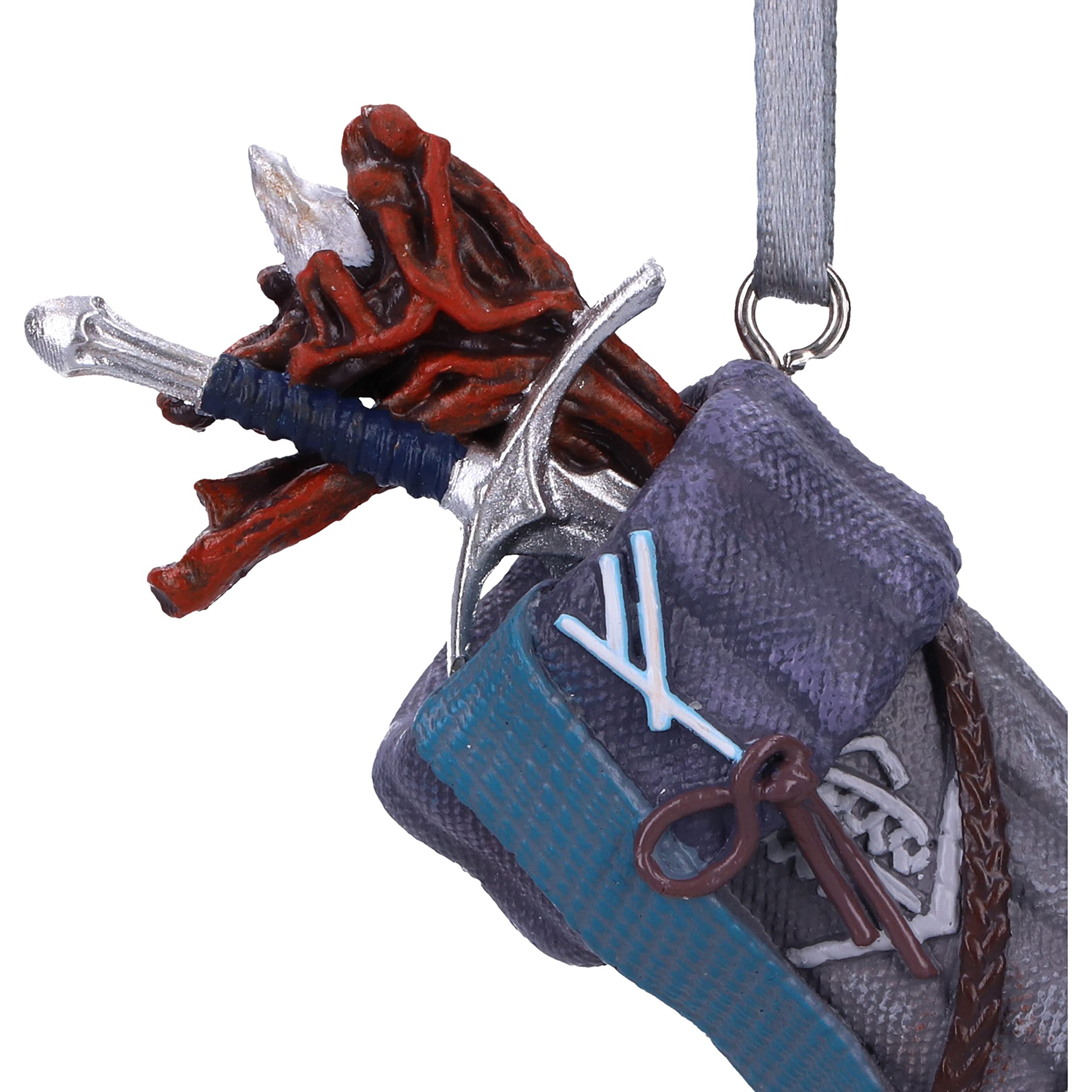 Nemesis Now Lord of the Rings Gimli Kous Hangornament 8,7 cm, hars, officieel gelicenseerd Lord of the Rings hangend ornament, gegoten in de fijnste hars, handgeschilderd