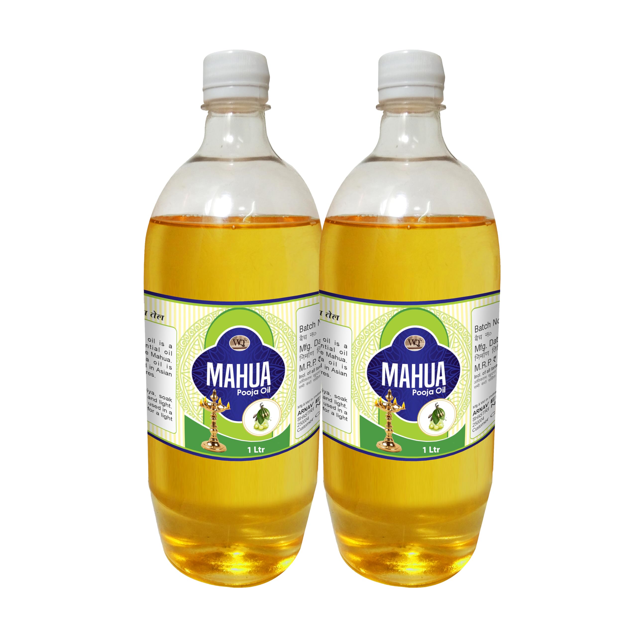 WQT - Mahua Pooja Oil 1000 ML Pack of 2 for Hindu Ritual Ceremony, God Worship (Special Pooja Oil), Grahpravesh, Hindu Festival, Religious Pooja Oil-image-24