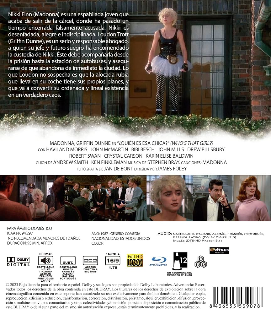 Amazon.com: Who's That Girl [ Blu-Ray, Reg.A/B/C Import
