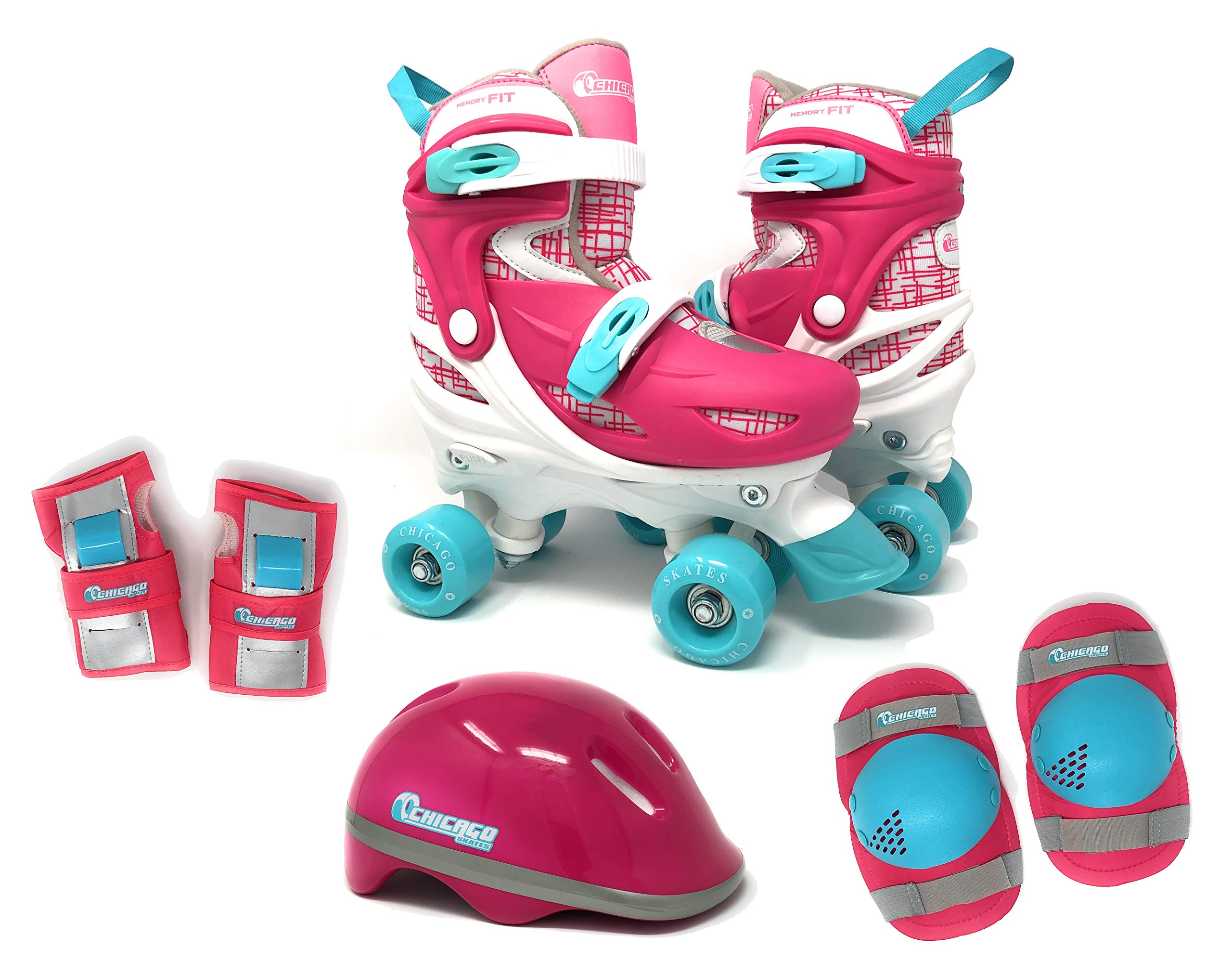 Photo 1 of Chicago 2020 Quad Roller Skate Combination Set Pink/White Medium 1-4
