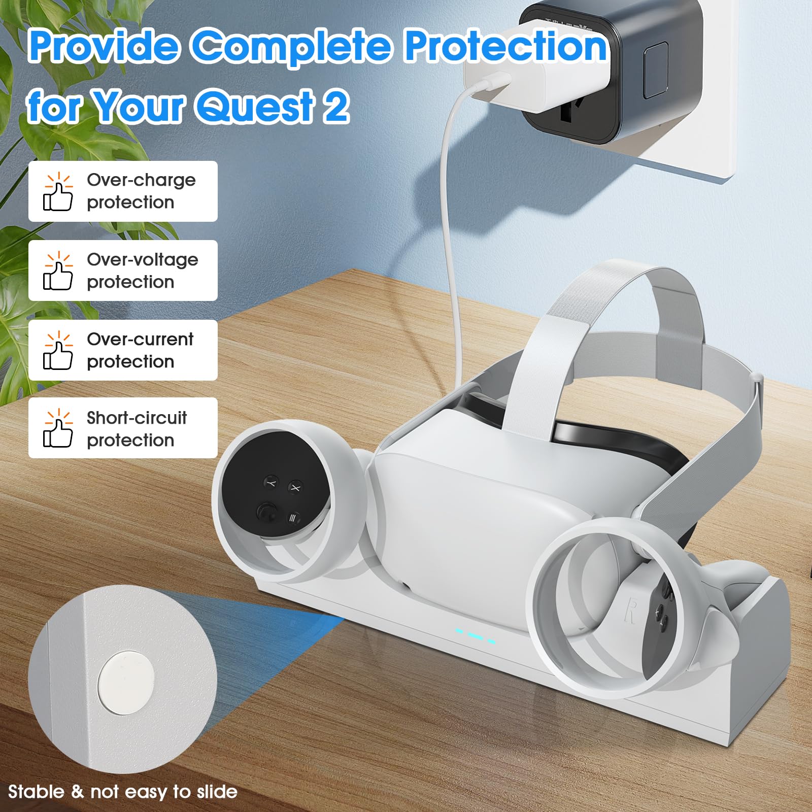 Aceshop Charging Dock for Quest 2, VR Charging Station for Oculus