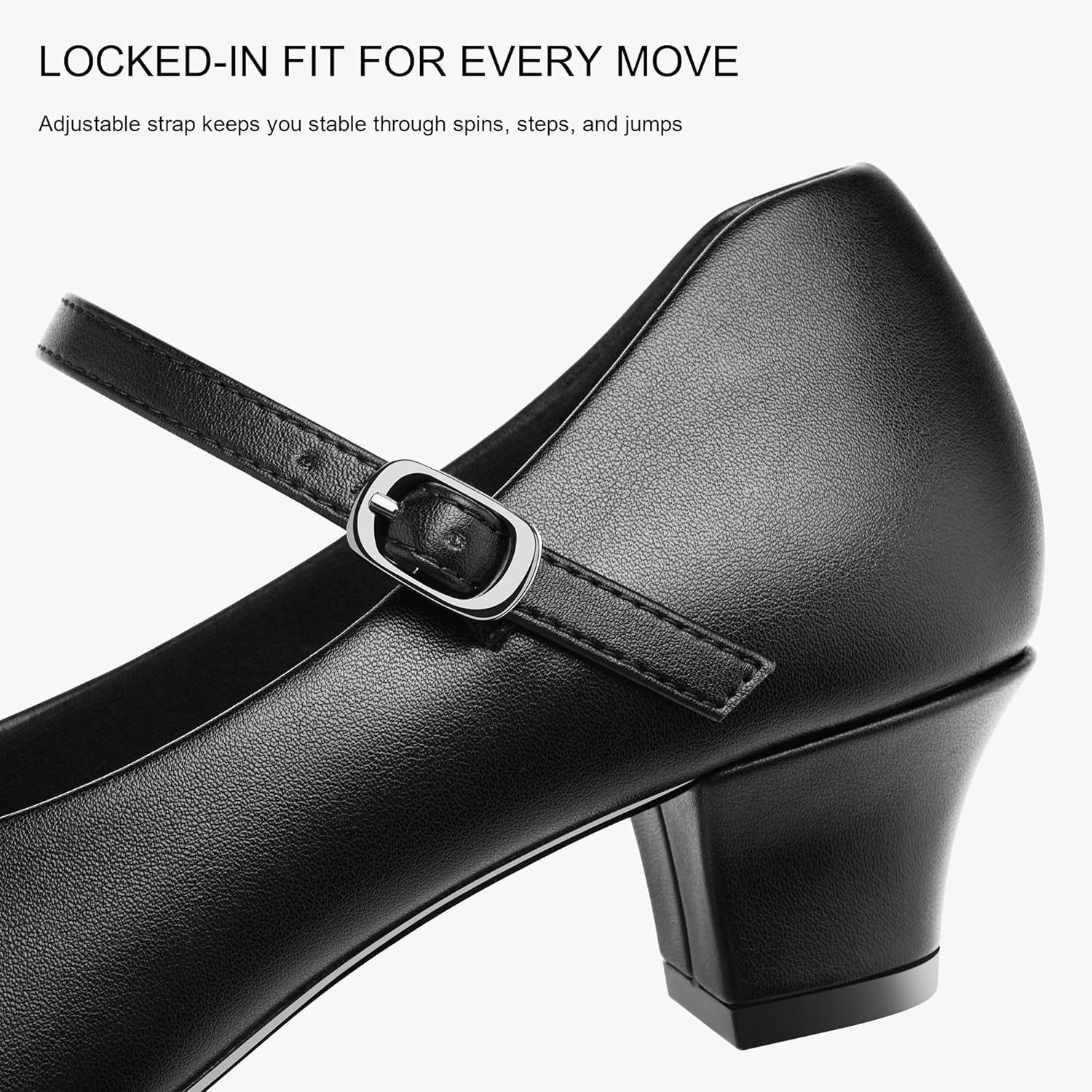 Stelle 1.5" Character Shoes for Women Dance Shoes Stylish Ankle Strap for Ballroom Salsa Tango Flamenco Latin