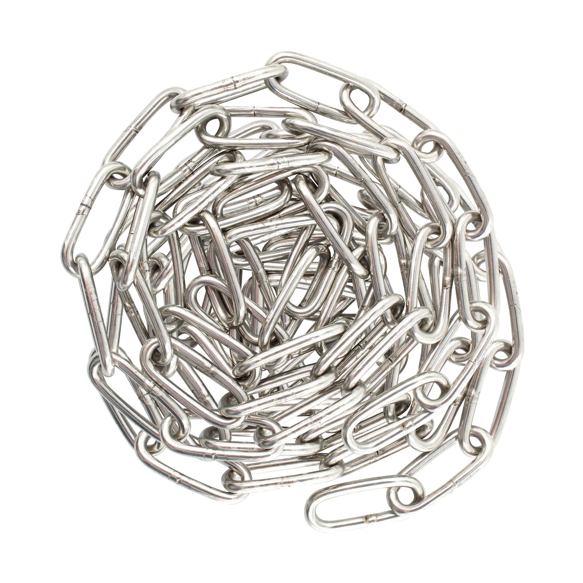 Adyoney 5/42inch(3mm) 2.2yd (2m) 304 Stainless Steel Chain Suspension Chain Clothesline Chain Guardrail Chain Small Pet Chain for Clothes Hanger，