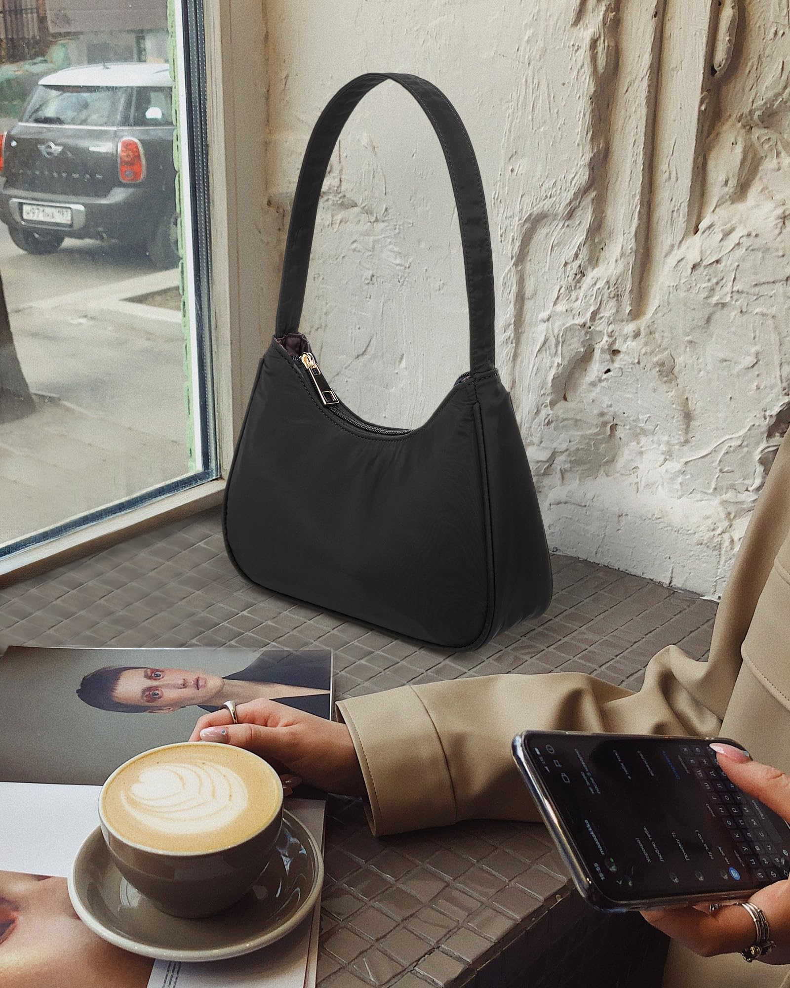 LOVEVOOK sac À Main, Borsa a Mano Donna, 3pcs Set