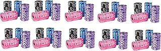 MPP Dog Waste Fun Graffiti Print Rolls Poop Bags Cleanup Bulk Packs Choose Quantity (10 Rolls - 200 Bags)