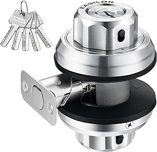 EASILOK Twist to Lock deadbolt Lock keyless with Anti-Mislock Button,a Night Latch is unpickable on Interior Keeping Front Door Lock Locked as Well Unlocked Status As You Prefer,Single Lock