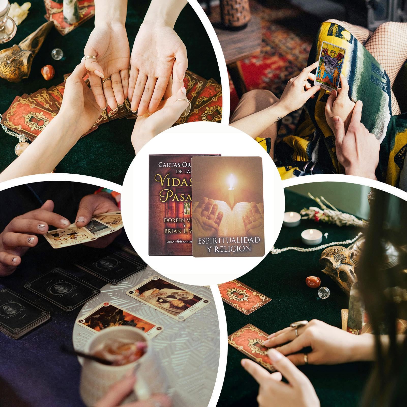 Carte Di Tarocchi Per Principianti - Gioco Di Società Coinvolgente, Carte Oracle Di Vita Passata Stampa Chiara