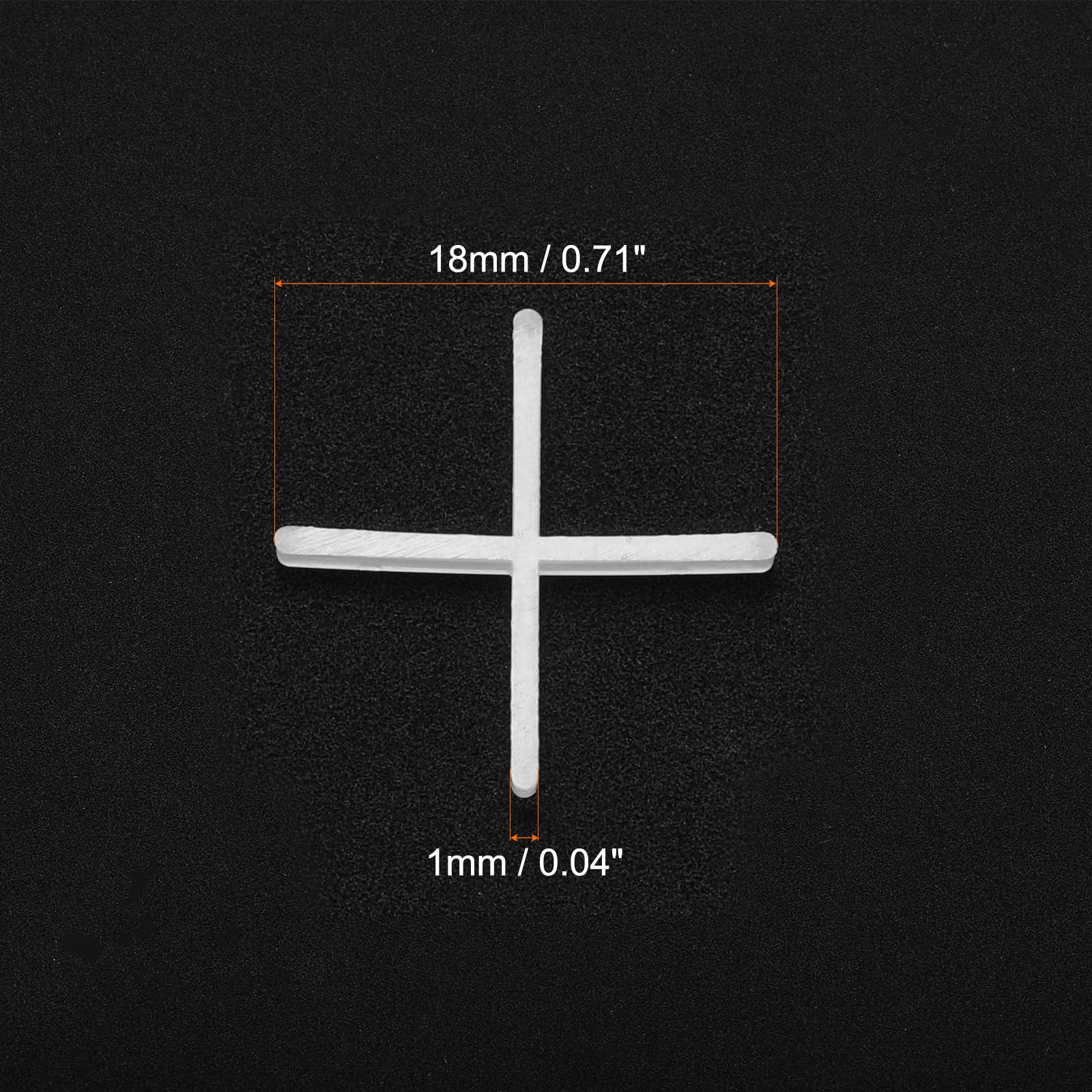 QUARKZMAN 1000Pz Separatori per Piastrelle 1mm Croce in Plastica Rigida Livellatore di Piastrelle Spaziatura per Installazione di Piastrelle Ceramiche per Parete Pavimento