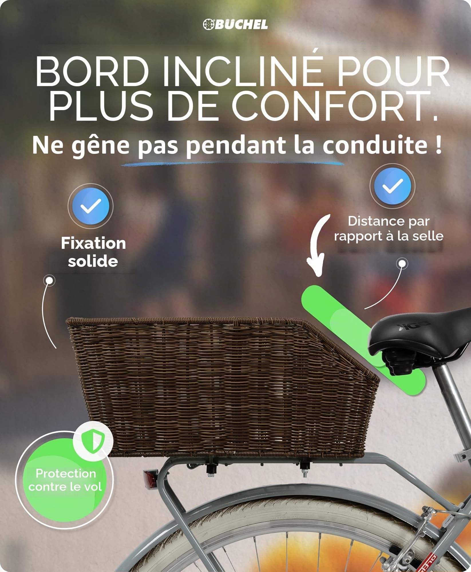 Büchel Panier d'école en polyrotin de Haute qualité