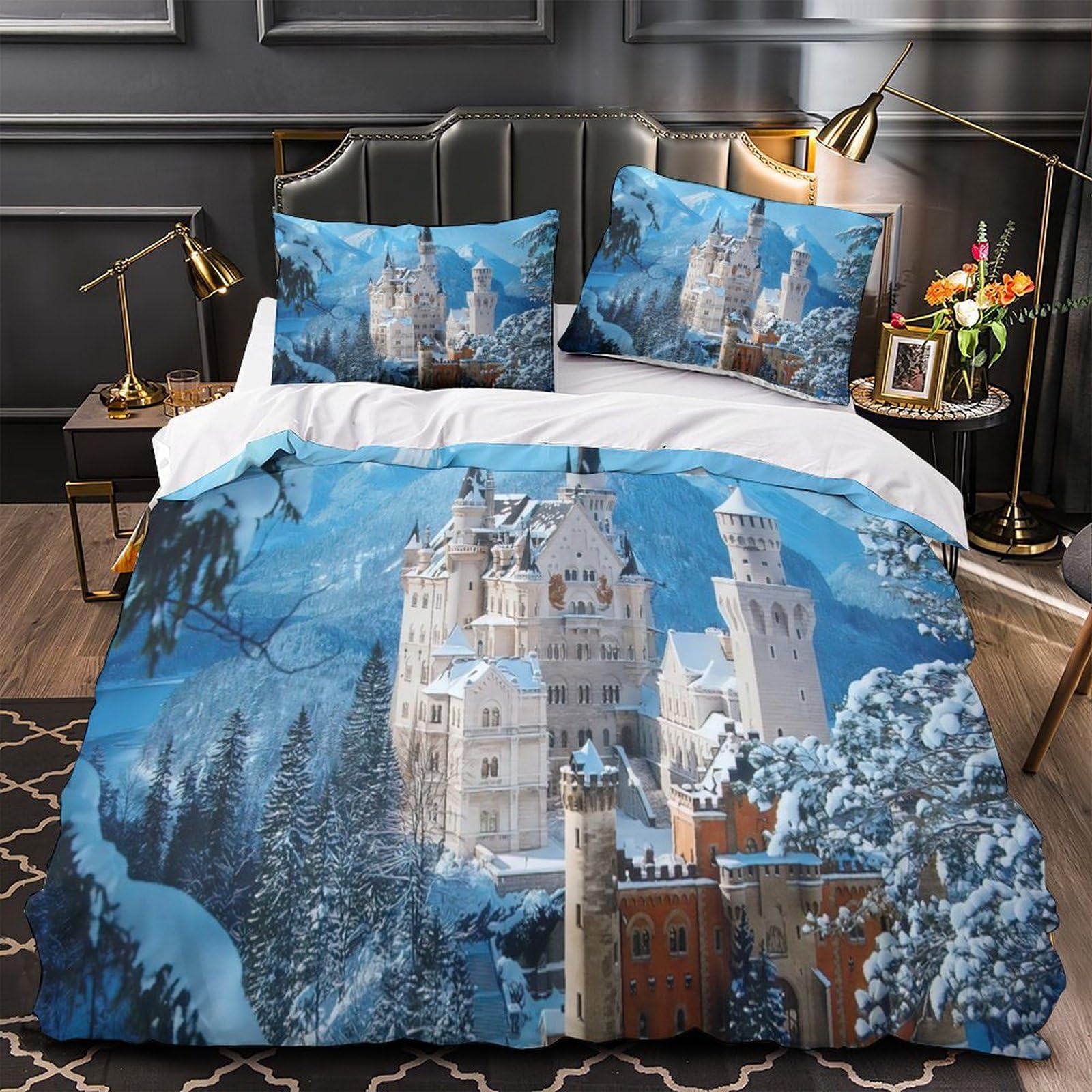 Parure de lit animaux de la jungle pour décorer la chambre ado king