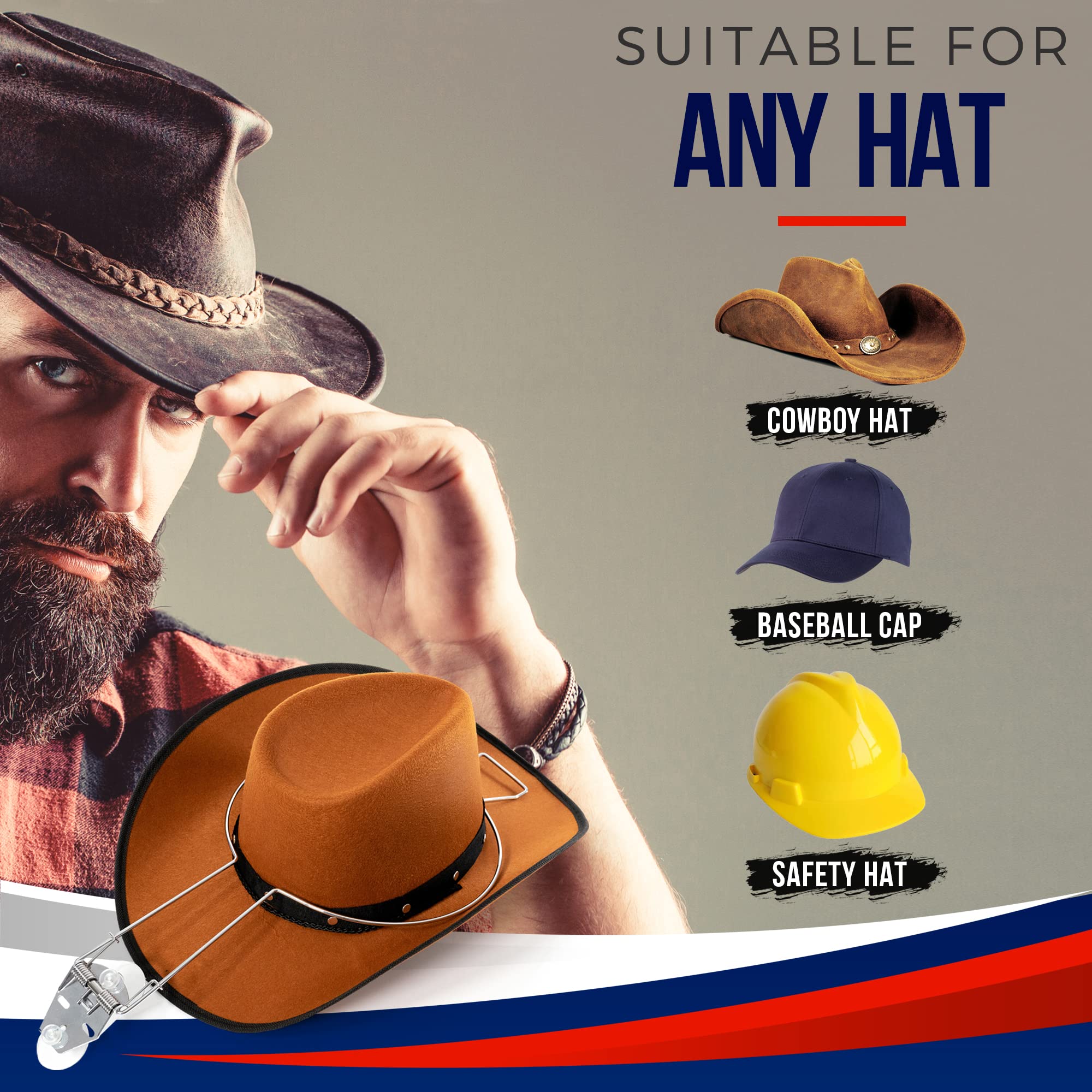 Estante Para Sombreros De Vaquero Para Colgar Sombreros De Pared, Organizador De Sombreros