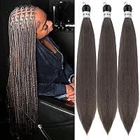 Vista 67 de Cabello trenzado para niños preestirado de 16 pulgadas, color negro, Yaki ez, trenzado para niños, trenzas sin nudos
