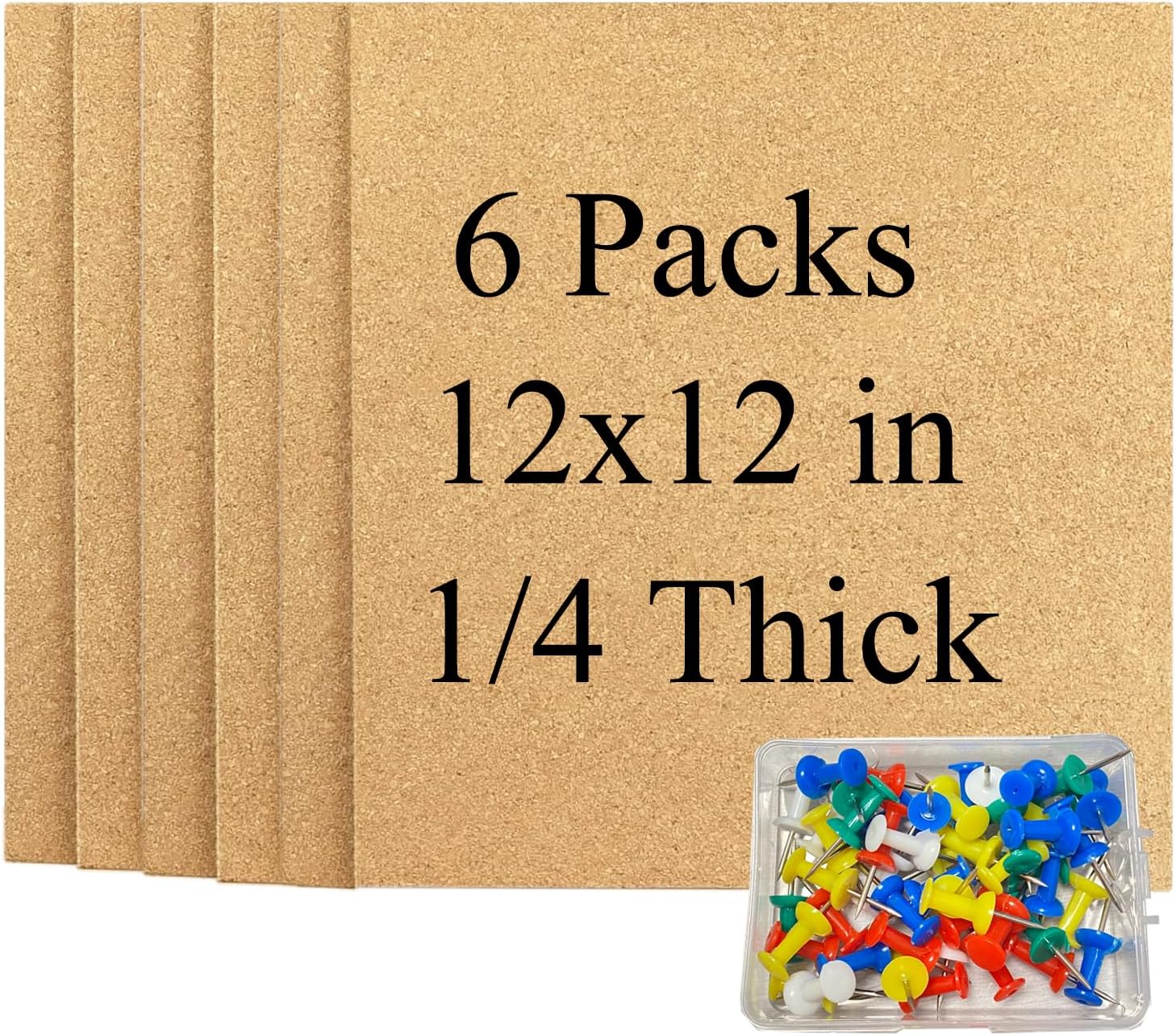 Kosiz 30 Pack Cork Board Square