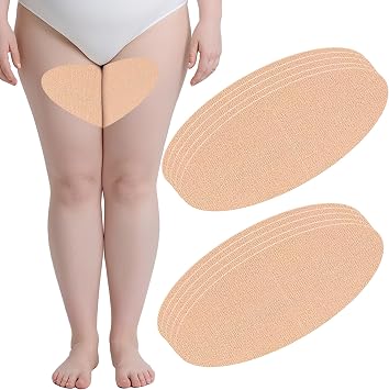 Inner Thigh Anti Chafing Patches 10 Pcs Thigh Friction Tapes Chafing Prevention Rub Pads Women Girls - Light Skin Tone