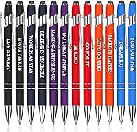 Vista 23 de Zonon - Paquete de 12 bolígrafos con frases motivacionales para escuela y oficina, punta fina, escritura uniforme, citas divertidas para regalar a