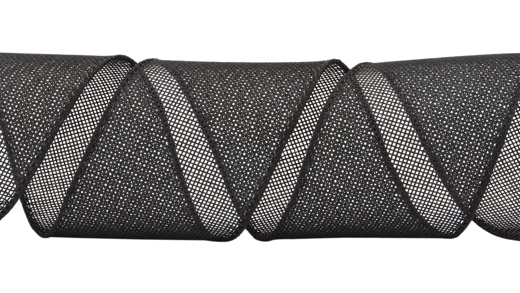 Zofrud Black Burlap Ribbon - 64mm x 9M - Image 2