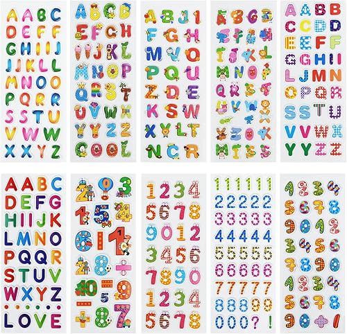 Miniatura 2 de 24 hojas (más de 300 unidades), calcomanías 3D hinchadas para niños pequeños, hojas de calcomanías preescolares a granel para recompensa,