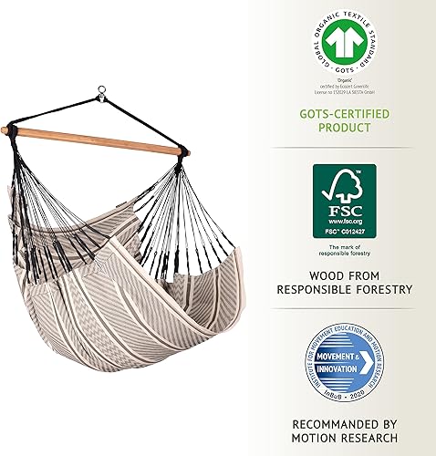 Miniatura 9 de LA SIESTA - Hamaca de algodón orgánico, modelo Habana