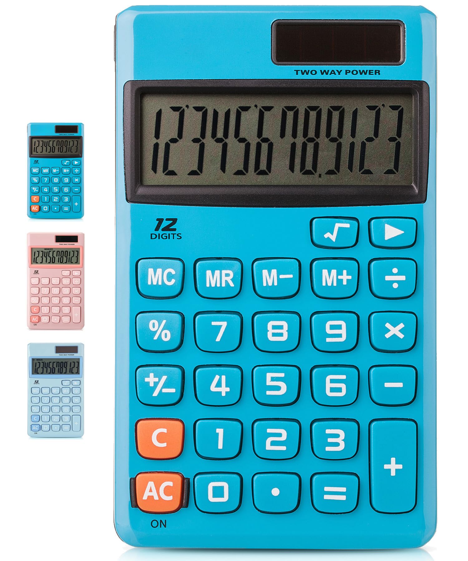 Mr. Pen- Standard Function Calculator, 12 Digits, Small Calculator, Solar