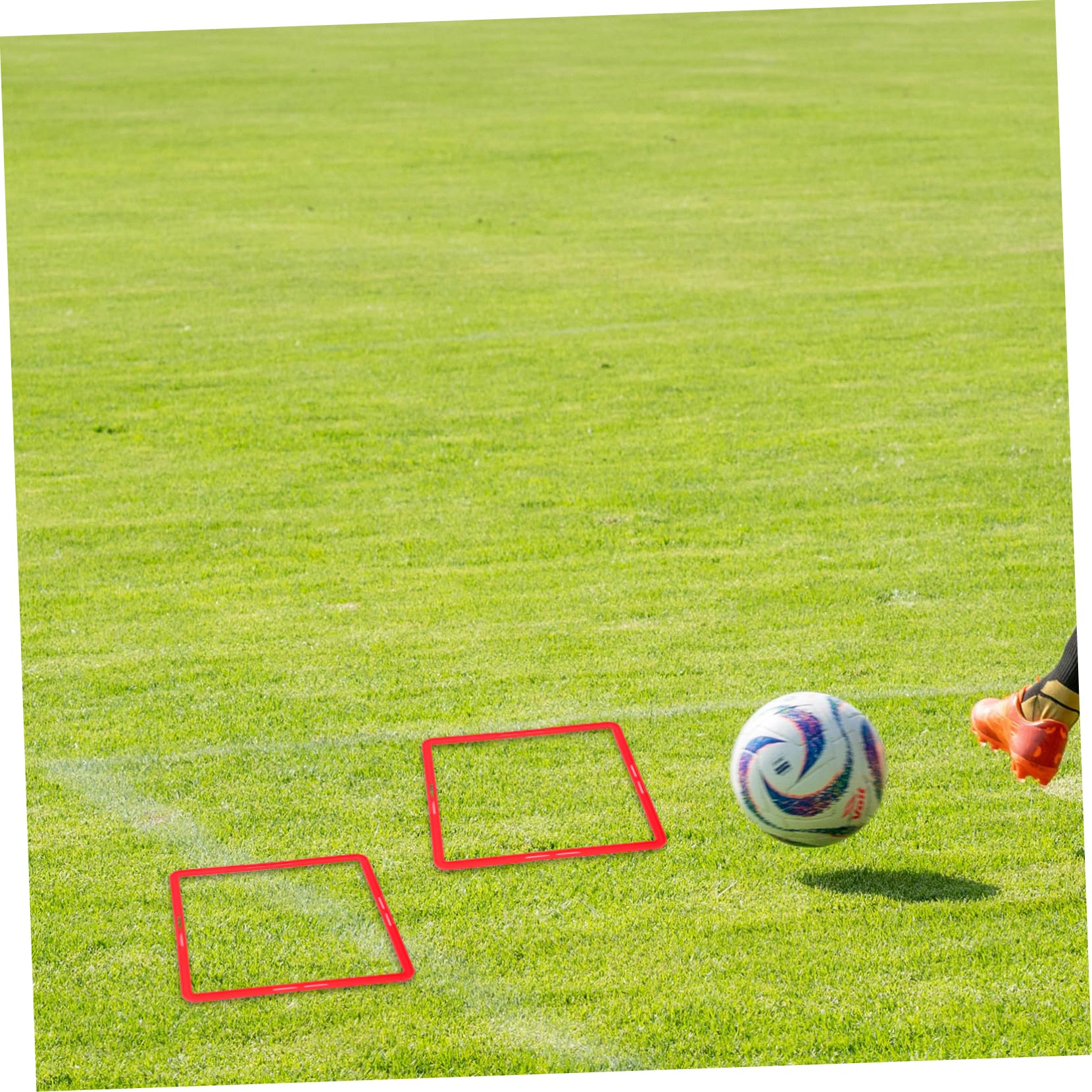 TOYANDONA 6pezzi Anelli Agilità per Allenamento Calcio Anelli Multifunzione per velocità Riutilizzabili Colori Brillanti Resistenza Cadute per Basket e Calcio