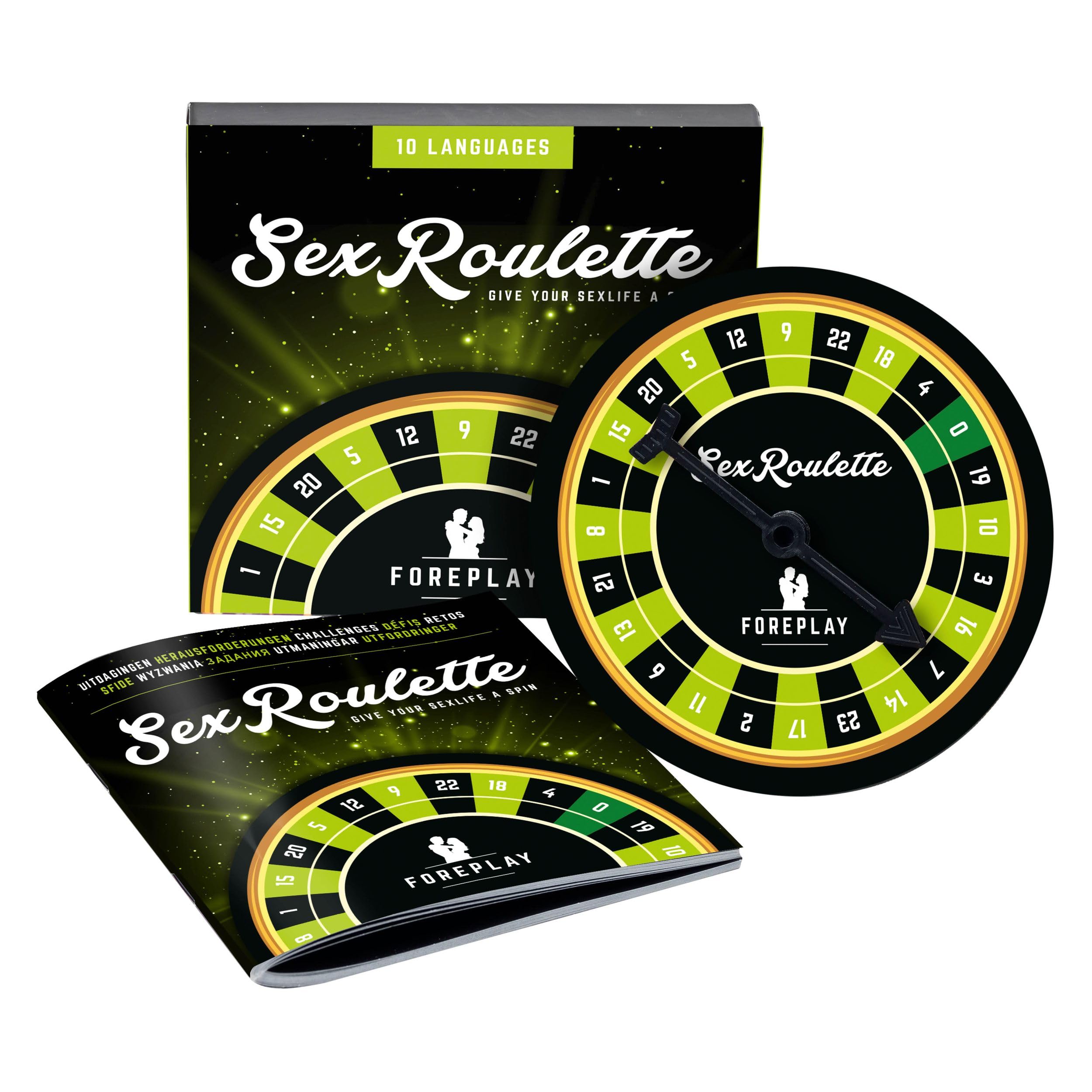 Tease & Please Foreplay Sex Roulette (10 Languages) – Adult Games for Adding Adventure to your Sex Life – Adult Board Games for some Adult Bedroom Fun with 24 Dares
