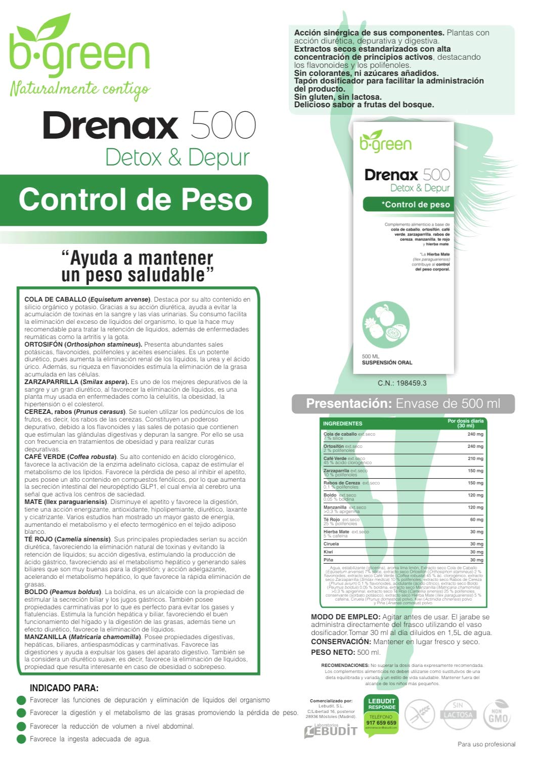 Drenax 500 Detox & Depur - 4