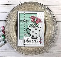 Vista 5 de Clear Stamps Scripture Sentiments Farmhouse Trio Words of Aliento Christian Religious (paquete de 3) hojas de 4 x 6 pulgadas, 25 piezas