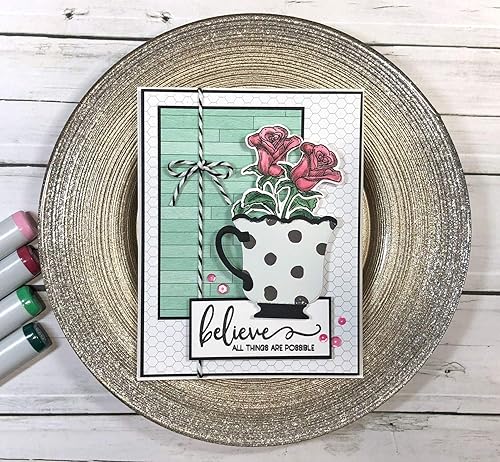 Miniatura 5 de Clear Stamps Scripture Sentiments Farmhouse Trio Words of Aliento Christian Religious (paquete de 3) hojas de 4 x 6 pulgadas, 25 piezas