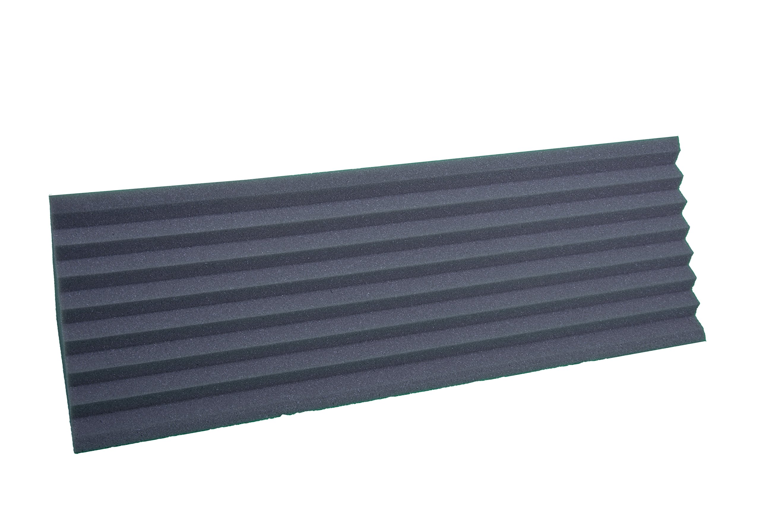 Keyhelm - Bass Traps Pannello Fonoassorbente Angolare Nero in Poliuretano 100% | Pannello Scanalato per Correzione Acustica, Densità 25 kg/m³, 25x25x100 cm, Pacco da 2 Unità | Made in Italy