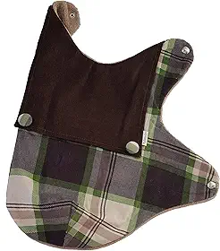 Pickorruchos Xadrez Choco Capa de Inverno para Cães, Marrom, 1