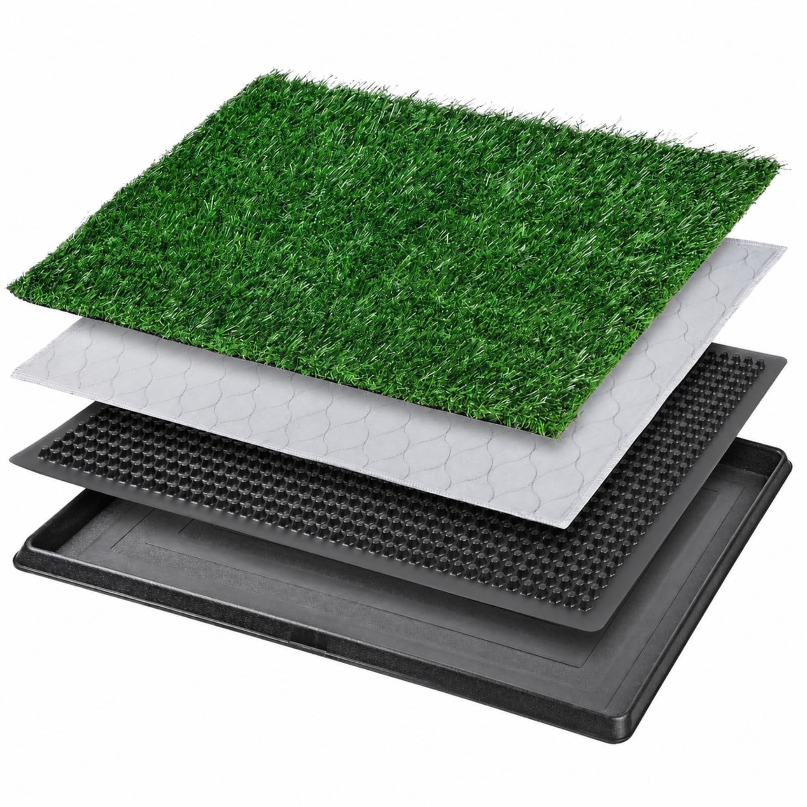 Tapis Propreté avec Gazon Synthétique, 16x20 Pouces, Style to 1 | Lavable, Drainant, Litière, pour Appartement, Chiots