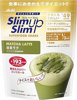 アサヒグループ食品 スリムアップスリム 酵素+スーパーフードシェイク 抹茶ラテ 315g