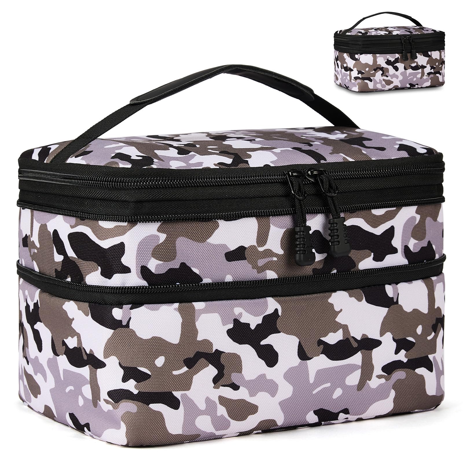 Lunch Bag for Men Small Cooler Bag Insulated Lunch Bag for Work White Camo