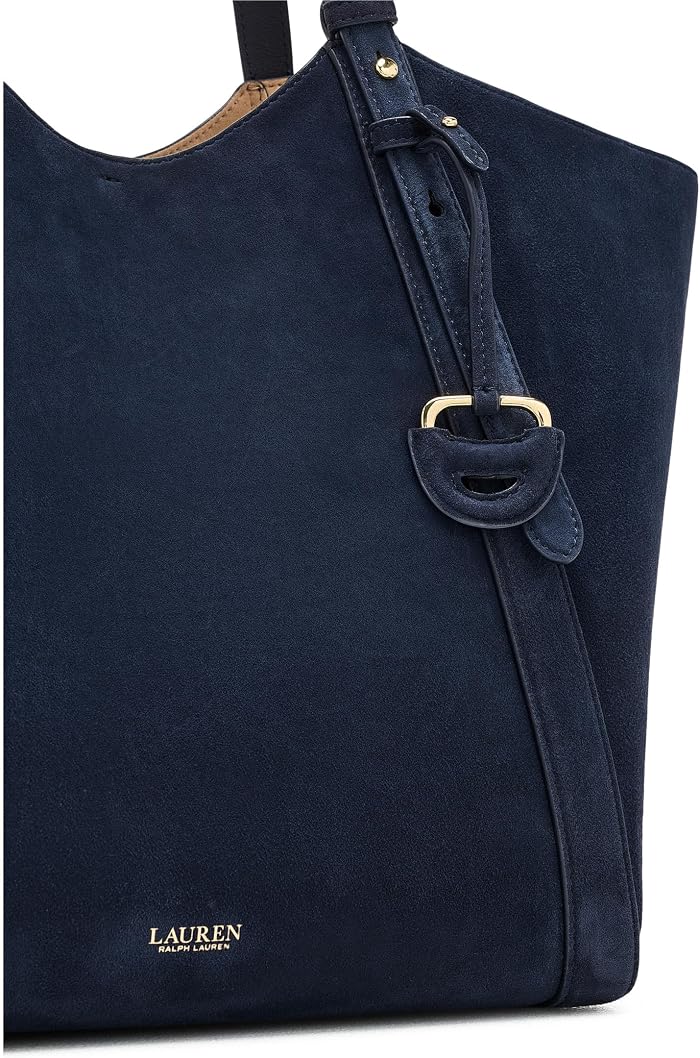 Женская сумка Lauren Ralph Lauren Sheep-Suede Large Tasha, цвет: Тёмно-синий — фото 3